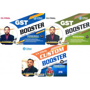 V'smart Academy's IDT Booster Book Set [GST + Custom] in 3 Modules for CA Final May 2020 Exam by CA. Vishal Bhattad